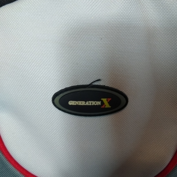 Generation X Backpack Red Black White & Grey 17" - Picture 6 of 8